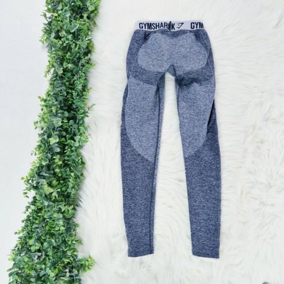 Gymshark Sapphire Blue Marl Flex V3 Leggings XS - Picture 6 of 12